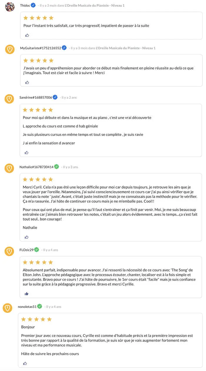 L'Oreille musicale du pianiste